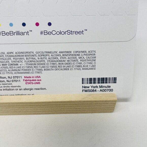 Color Street 100% Nail Polish Strips New York Minute Purple Shimmer 16 Pieces - Picture 4 of 5